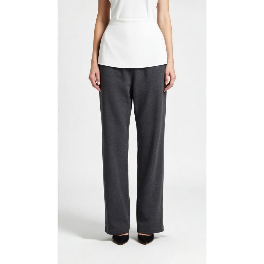 Style & Co. Women's Mid Rise Straight Leg Pants Grey Petite Size PL